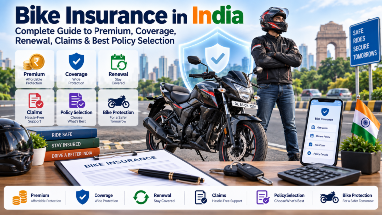 Bike Insurance in India Complete Guide to Premium, Coverage, Renewal, Claims & Best Policy Selection