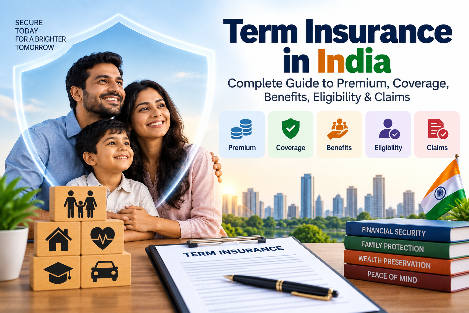 Term Insurance in India Complete Guide to Premium, Coverage, Benefits, Eligibility & Claims