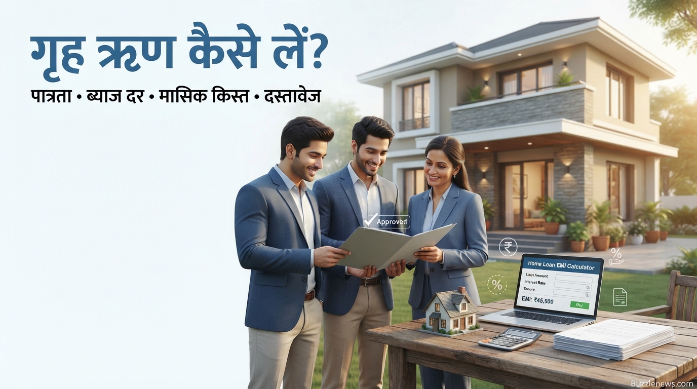 गृह ऋण कैसे लें पात्रता, ब्याज दर, मासिक किस्त और दस्तावेजों की पूरी जानकारी