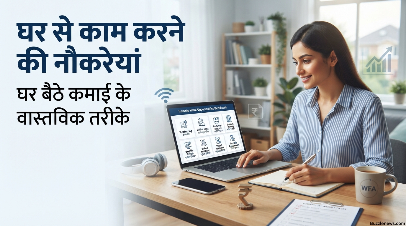 घर से काम करने की नौकरियां घर बैठे कमाई के वास्तविक तरीके