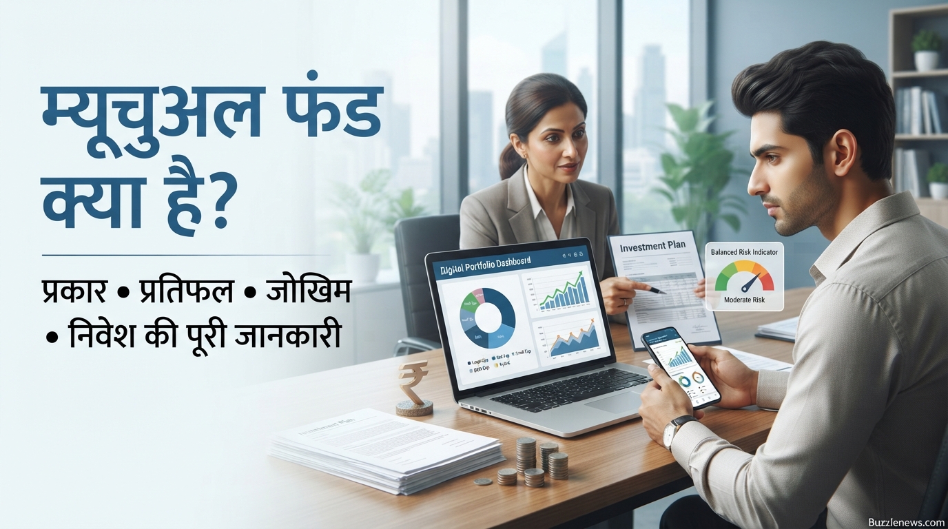म्यूचुअल फंड क्या है प्रकार, प्रतिफल, जोखिम और निवेश की पूरी जानकारी