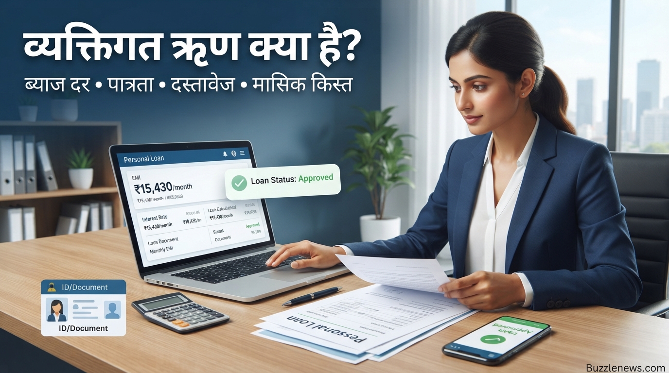 व्यक्तिगत ऋण क्या है ब्याज दर, पात्रता, दस्तावेज और मासिक किस्त की पूरी जानकारी
