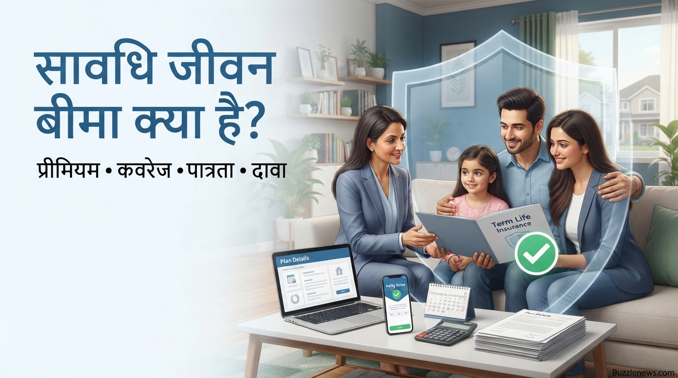 सावधि जीवन बीमा क्या है प्रीमियम, कवरेज, पात्रता और दावे की पूरी जानकारी